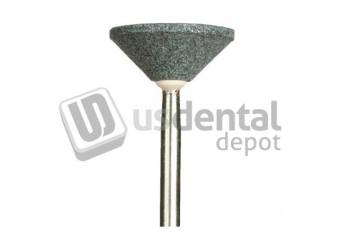 KEYSTONE  GREEN Mounted Silicon Carbide Stones, #I-7, For Porcelain, Composite - #1631206