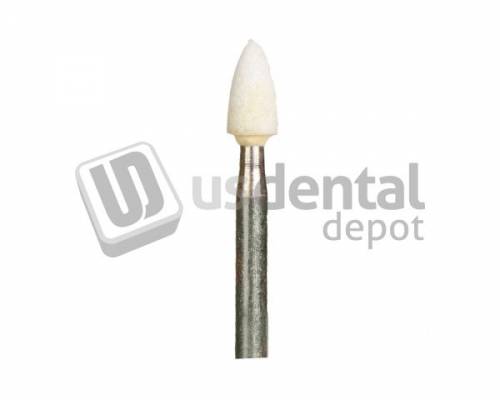 KEYSTONE  WHITE Mounted Points, #30 Flame, For Precious Ceramic Metals, Made - #1631285