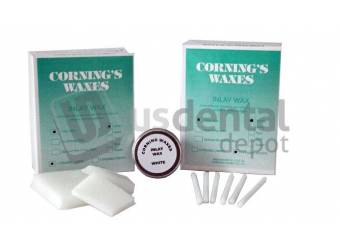 CORNING - Inlay Wax Chunks- WHITE 1lb. Wax for Pressable full ceramic
