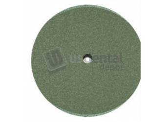 KEYSTONE  Rubber Polishing Wheels- 7/8in  x 1/8in  (22.2 x 3.1 mm), Superior GREEN - #1900805