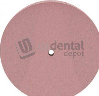 KEYSTONE  Rubber Polishing Wheels- 7/8in  x 1/8in  (22.2 x 3.1mm), Superior RED - #1900815