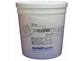PULPDENT Pulpdent Zinc Oxide Powder, USP Grade, 1lb. Package - #Z-O