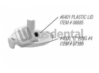 VAC-U-MIXER #6401 Plastic Lid With Nylon Bearing And O Ring #4 - For use with #4450 300ml