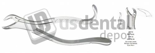 MILTEX - Miltex #16 SG (serrated) Cowhorn Lower 1st and 2nd molar surgical Forceps - #DEF16