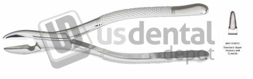 MILTEX - Miltex #1 Standard Tooth Extracting Forceps with Serrated Carbide Beaks - #DEF1STDTC