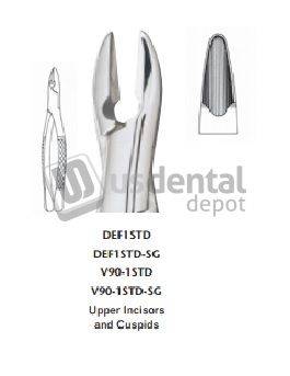 MILTEX - #1 Standard Extracting Forceps Upper Anteriors #DEF1STD