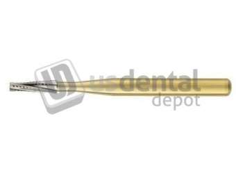 SS WHITE - Great WHITE Gold FG #GW701 taper fissure restorative removal carbide bur, pack - #18223
