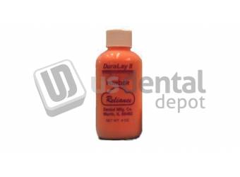 RELIANCE- Duralay RED Powder Only - 8oz (mfg #2249B) Inlay Pattern Resin - A Quick Cure Acrylic With Minimal Shrinkage. Available In RED- CLEAR And BLUE.>-