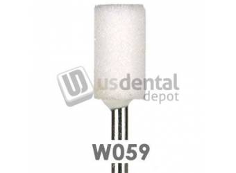 BESQUAL W059 WHITE Mounted Points Barrel large C-6 - 10pk - for porcelain and porcelain alloys-