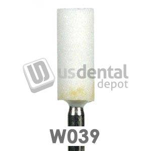 BESQUAL W039 WHITE Mounted Points Barrel small C-4 - 10pk - for porcelain and porcelain alloys-