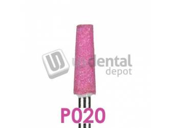 BESQUAL P020 PINK Mounted Points Taper T-4 - 10pk - for porcelain and porcelain alloys-