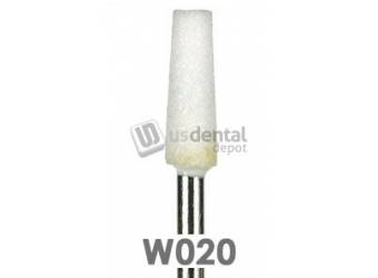 BESQUAL W020 WHITE Mounted Points Taper   T-4 - 10pk