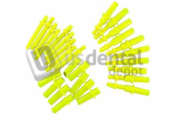ECCO - PLASTIC Pins with Plastic Sleeves - YELLOW -1000pk - Simil Pindex System - Dowel Pin Vaina Plastica px1 ]