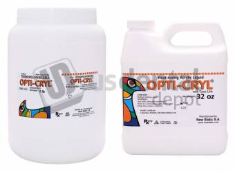 OPTI-CRYL Heat Curing Acrylic Resin 5Lb/2.5kg Shade: Original + 1Quartz monomer
