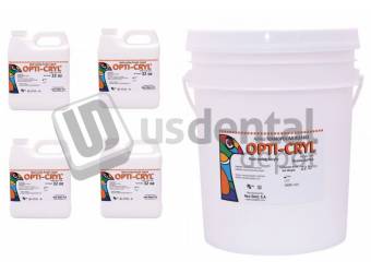 OPTI-CRYL Dental - Heat Curing Acrylic Resin 22lb/10kg Shade: CLEAR + 4Quartz monomer