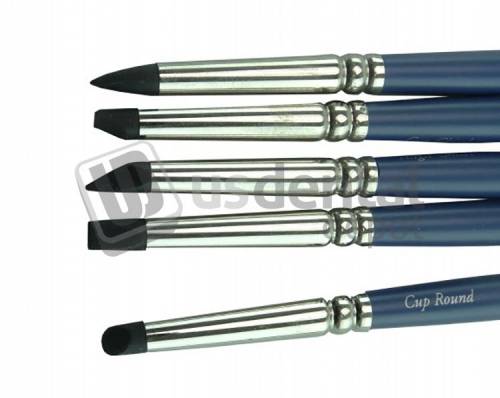 ECCO Flexi-Tips Set of 5 BLACK Small for Resins ( Silicone composite Instrument ) Kit Flexi Tips Set of 5 (composite Instrument ) Kit ( make easy to work on oclussal anatomy - non sticky - pre-formed anatomical angles - good for labs # F 541-1