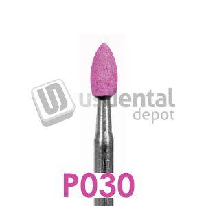 BESQUAL P030 PINK Mounted Points Flame F-2 - 10pk - for porcelain and porcelain alloys -