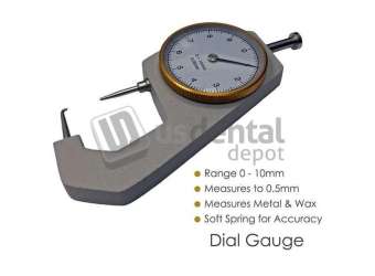 BESQUAL  Dial Caliper. Measures both Metal and Wax. Equipped with soft spring - #513-030
