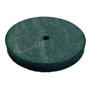 BESQUAL  Unmounted Rubber Wheels, Square Edge - GREEN, MEDIUM  Silicon carbide - 100pk - #202-1036