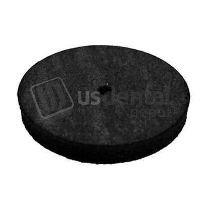 BESQUAL  Unmounted Rubber Wheels, Square Edge - BLACK, COARSE  silicon carbide  for all no precius metals 100pk.- #202-1007