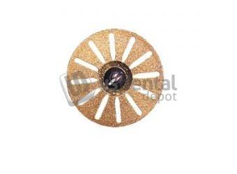 KEYSTONE  Contour Perforated Fine Diamond Disc, (.014in ) 0.35mm  x 22mm dia. Double Sided - #1290800