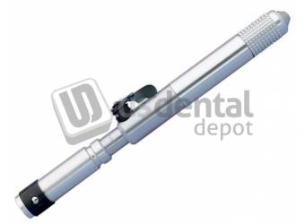 H10 Handpiece for hanging motor - Quick Change bur release use only with 0.003in - 2.35mm - burs - standard hp burs - rotating lever action that releases and closes to collect for quick changes-pre lubricated ball bearing that donint need extra lubrication