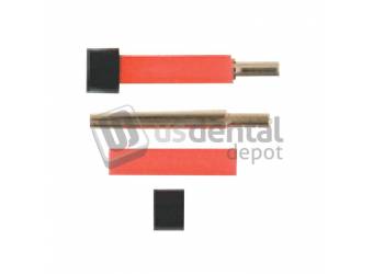 DIGITECH - MAINSTAY Single Dowel pin with plastic red Crossed Sleeve - Simil original Whip-mix - 1000pk #F-200 #F-200