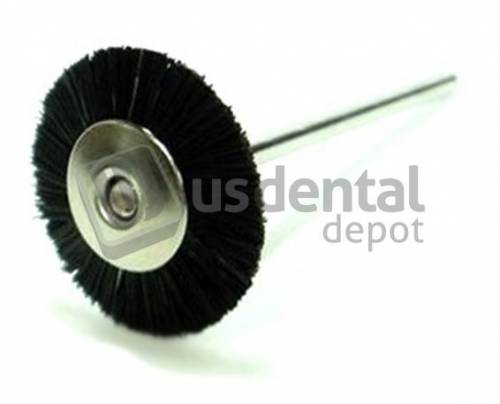 Bristle Brush Extra Stiff - 17mm - 11/16in Diameter #11XS - BLACK -12pk - Mounted 15000rpm #209-1103