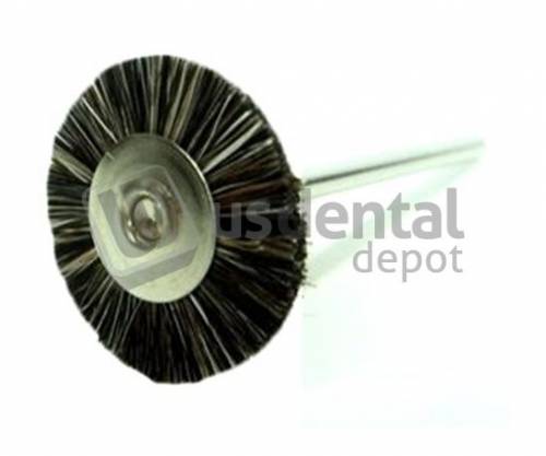 Bristle Brush Soft - 19mm - 3/4in #12 Grey -12pk -Mounted 15000rpm #209-1201