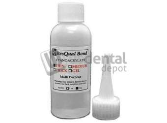 BESQUAL  Adhesive (Cyanoacrylates) - Thin for Plastic Articulators, 2 oz. Bottle - #508-201
