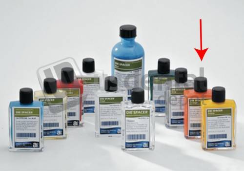 ADS Die Spacer Refill Without Brush Cap - ORANGE 1qt # D750-06 Creating the exact spacing before wax up is essential - Produce controlled relief of dies and consistent film thickness - Die spacer provides excellent uniform seating of the restorations - Heat Resistant - Lies fast - Easy on your eyes - One even coat providess approximately 12 microns relief - Dries in minutes