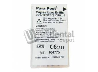 COLTENE ParaPost Taper Lux Drill - Size 6, BLACK/BLACK .060, 3pk  - #P826 (  endopost )