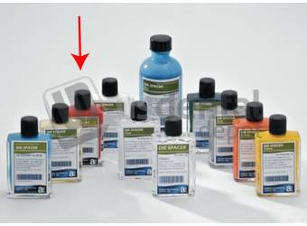 ADS Die Spacer Kit - Standard - 1oz ADS Die Spacer + 1oz Thinner - red- # D750-1-RD  - Creating the exact spacing before wax-up is essentail - Produce controlled relief of dies & consistent film thickness - Die spacer provides excellent uniform seating of the restorations - Heat resistant - lies fast - Easy on your eyes - One even coat provides approximately 12mircons relief - Dries in minutes