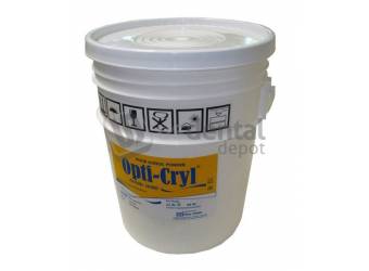 OPTI-CRYL Pour Acrylic Resin 22lb/10kg Shade: Light PINK Veined Powder Only -