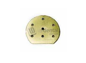 #47D HANDLER De Flasking Disc 3in x 2.75in x 0.37in - 12pk An aid designed to help locate denture teeth in a flask processed dentuer - The disc will help protect teeth during the deflasking procedure - made of aluminium - can be used over and over again shipping weight 1lb