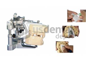 Enzo Universal Plasterless Articulator - Semiadjustable - 1001B-One Articulator for full arch or quadrant Shipping Dimensions: 5x5x5 - Weight - 1lb -