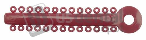 Orthodontic Ligature Ties RED 1024pk x 26ring - /40 Ties - Non Latex