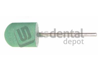 BESQUAL Mounted HP Rubber Point Large GREEN - for acrilycs and flexibles - 10pk