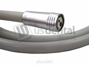 PEGASUS - 2H Borden Hose with hand piece Connector 2 Holes tubing - 5ft Silicone Tube assembled w/connector #HT058(CX104)