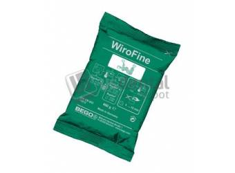 BEGO Wirofine Rapid Fire - 50x400gr - Partial denture Investment Material -(B#54386 ) 50 piece 400 g bags Dimensions of box - 16x11x9in weight 40lbs --