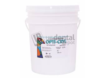 OPTI-CRYL Self Curing Acrylic Resin 22Lb/10Kg Shade: CLEAR Powder Only