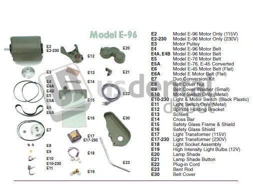 BELT COVER NUT (SET OF 2) | DEMCO # E8 