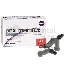 SHOFU BEAUTIFIL II Refill Tips - Shade: A3.5 - 20pk #1755 light cure composite Tip