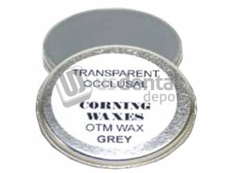 CORNING Occlusal Wax Opa. GRAY 45gm tin ( mfg #263 )