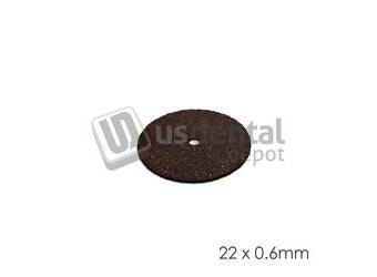 BESQUAL Cut-Off Wheel 22mm x 0.60mm ( 0.88in x 0.025in ) - 100pk Separating discs  -Double side silicon carbide.Box x 100 (Separating disc disco de separacion) #107-2206