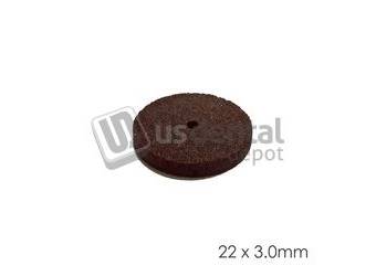 BESQUAL Roughing Wheel 22mm x 3.0mm- ( 0.88in x .118in ) -100pk strong and durable - formulated with pure aluminum oxide abrasive - provide non-contaminating fast free cutting of all metals - 25000 RPM- #107-2230