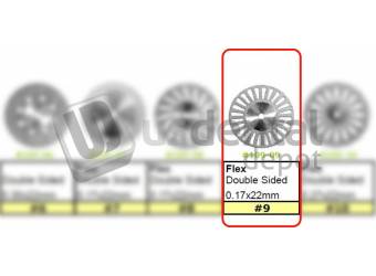 META  1 Unmounted Perforated Diamond Disc Flex Double 24 Slot #9 - ( 0.17mm x 22mm ) ( 0.006in x 0.008in ) ( M#- 10909 ) #10909