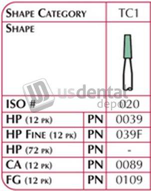 SHOFU FG DURA-GREEN Tc1 12pk - #0109