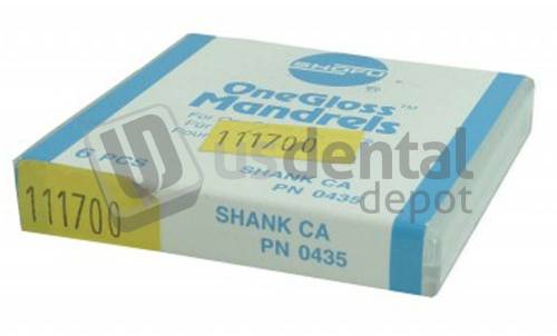 SHOFU CA OneGloss  Mandrel Ca 6pk - #0435 Metal