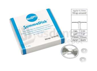 SHOFU SummaDisk 19mm Regular 0.25mm Wrap Around 1pk - # 0690